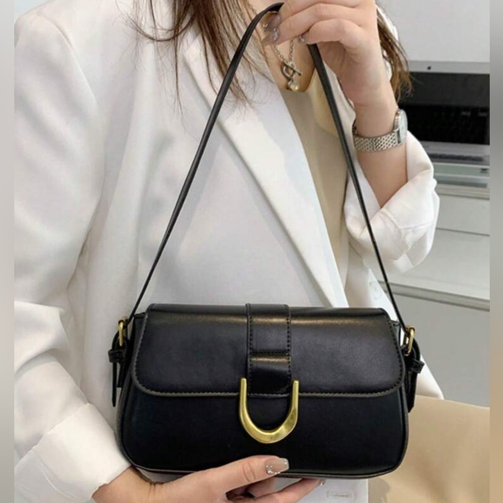 Shoulder Bag for Women Trendy Crossbody Purse Handbags Clutch Black